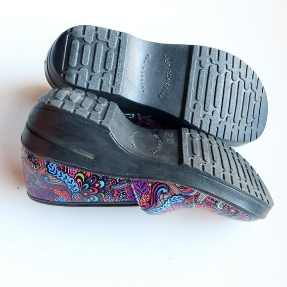 Easy Street Laurie Multicolor Round Toe Clogs Slip-on Shoes Size 8.5 - Picture 14 of 16